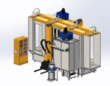 COLO-0825 Automatic Electrostatic Paint Cabin - Large Powder Coating Booth