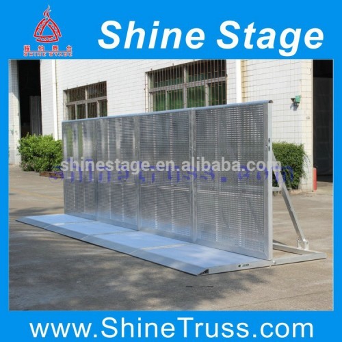 metal crowd control barricade stand