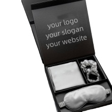 Luxury Mulberry Silk Pillow Case and Eye Mask Gift Set