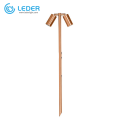 LEDER Landscape Outdoor Copper Twin LED Spike Light