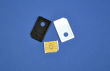 Plastic Abs Nano Sim Adapter , Micro Sim To Regular Sim Adapter