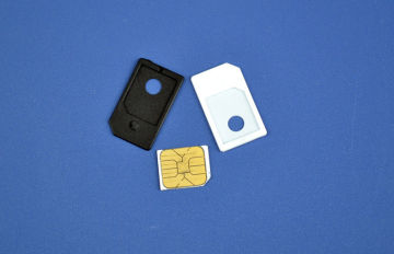 Plastic Abs Nano Sim Adapter , Micro Sim To Regular Sim Adapter