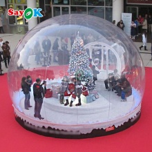Sayok Giant Christmas Inflatable Snowglobe Bouncy Castle