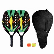 Custom Carbon Fiber Beach Tennis Racket Backpack Set