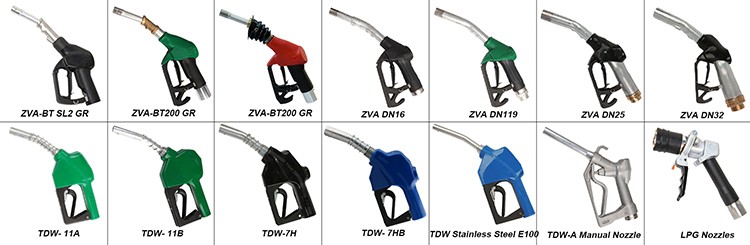 TDW 7H Fuel dispenser pump parts 1 inch fuel nozzle