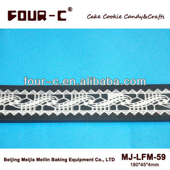 Cake side lace mat,cake border decoration,most popular silicone mat