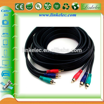China AV cable l shape rca audio video cable