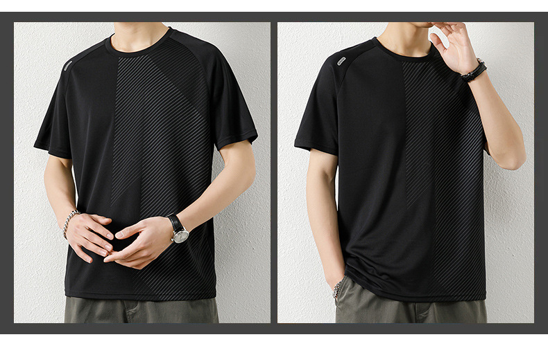 Дышащая короткая футболка из сетки большого размера Large Size Mesh Breathable Short T-shirt
