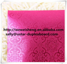 Smooth surface metallic embossed paper