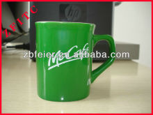 11oz ceramic mug,promotional mug, mccafe mug, green mug