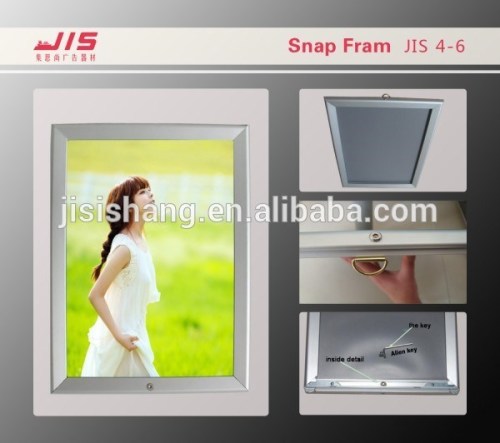 Advertising exhibition trade show display promotion usage, aluminum lockable large size picture frames