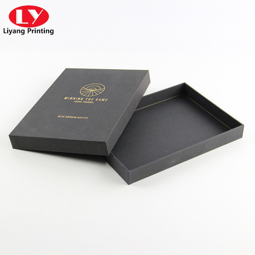 custom logo stamping lid and base black box