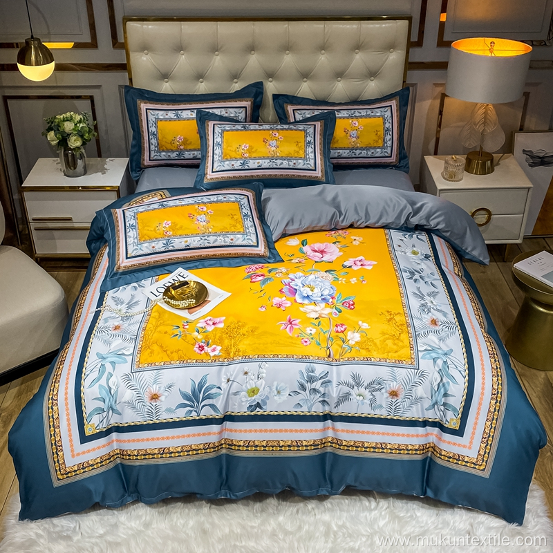 Wrinkle/Fade/Stain Resistant Digital printing bedding set