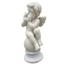 Good price  white marble angle child statue stone sculpture