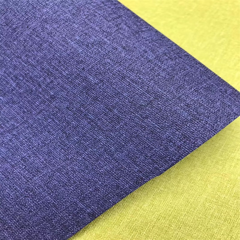 Linne texturerat PU syntetiskt elastiskt läder för bärbar dator
