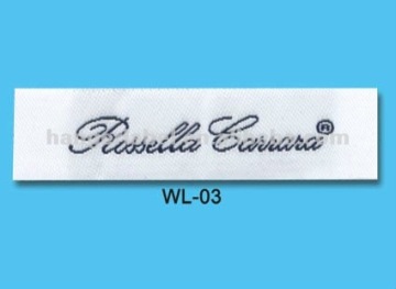 woven brand label, garment woven brand label