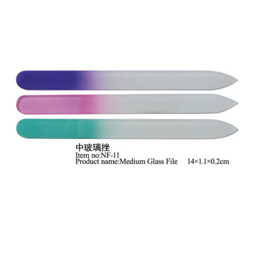 Private Label Custom Printed Nail File Glass Crystal Nail File