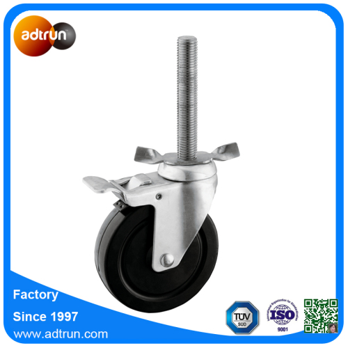 M20 Thread Stem Rubber Wheel Industrial Scaffolding Caster