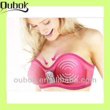 Vibrating bust up breast enhancers