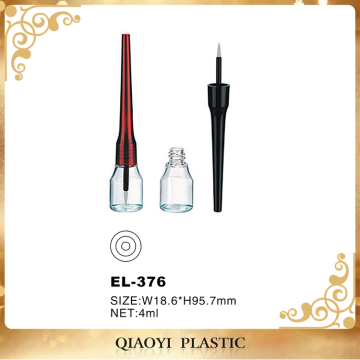 Professional Cosmetic black and red Eyeliner Bottle , Cosmetic Eyeliner Container