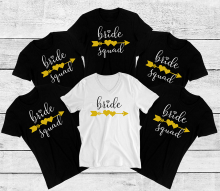 Bachelorette Team Bride Cotton T-Shirts for Wedding Party