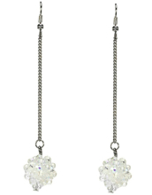 Long crystals chain drop earring7