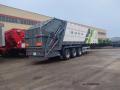 3 essieux semi-remorque mobile Garbage Collection Camion