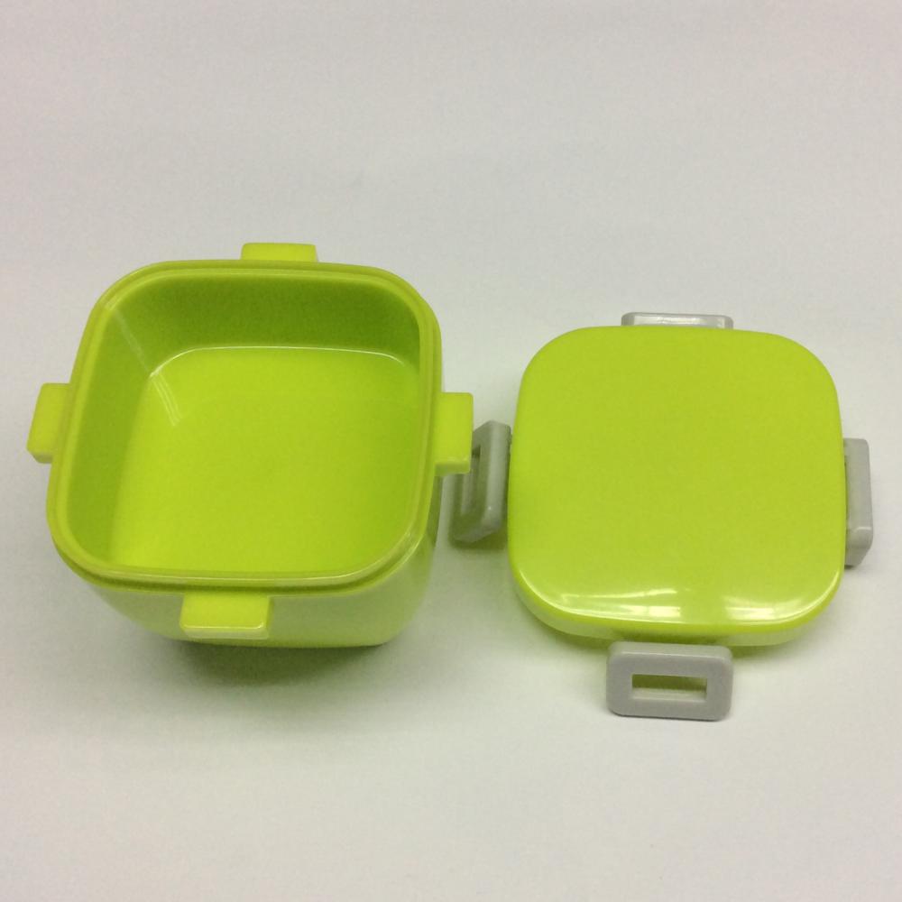 Kunststoff-Quadrat-Doppel-Lunchbox