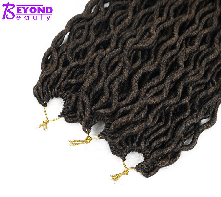 Factory Price Goddess Faux Locs Crochet Braiding Hair Extensions High Quality Synthetic Braiding Hair Extension