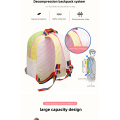 Rainbow and Glitter Transparent Colored PVC Children Backpack