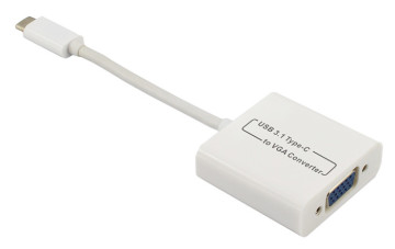 Macbook Pro to Computer USB 3.1 Type C to VGA Converter