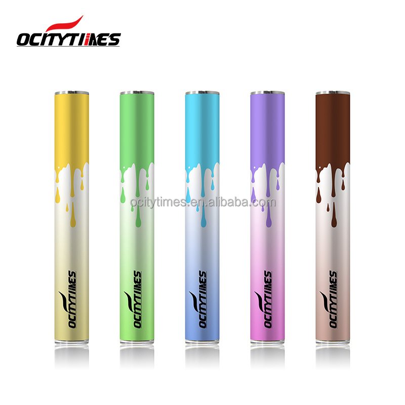 Automatic bottom led lighting Ocitytimes buttonless 510 thread S4 vape battery