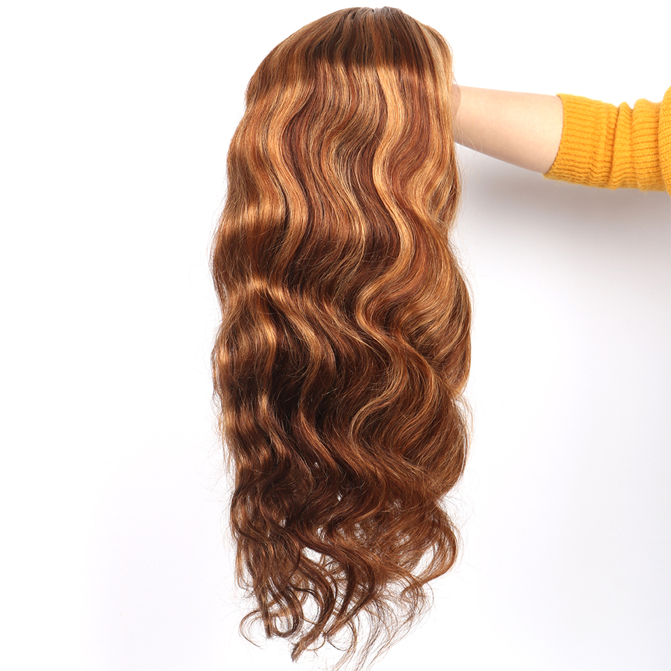 SPARK Highlight Lace front Human Hair Wigs for Black Women Brazilian Hair lace Brown Blonde Mixed Colored Wig Pre Plucked