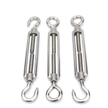 High-Quality Customizable Stainless Steel Open Turnbuckle Screw Hooks and Tensioners