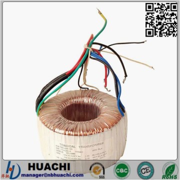 Customized audio toroidal transformer for audio amplifiers and transformer 127v to 12v