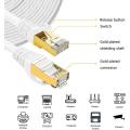 CAT7 Ethernet platte gigabit afgeschermde RJ45 LAN-kabel