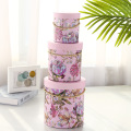 Full Color Art Paper Refined Round Box Rope