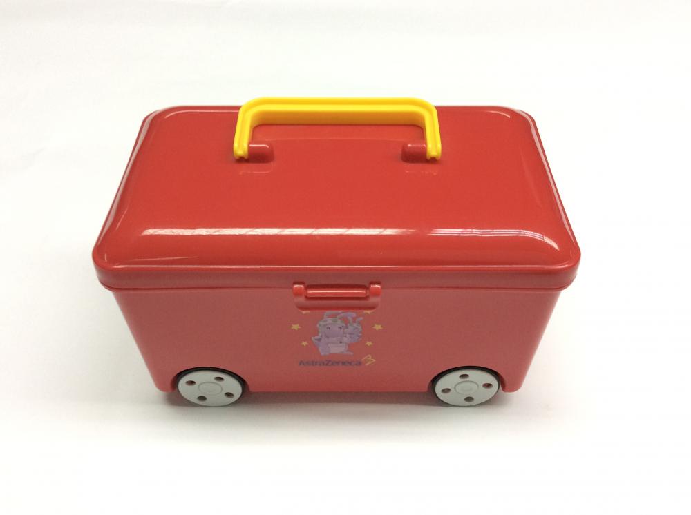 Plastic bus-shape storage box