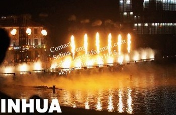 fire flame water show