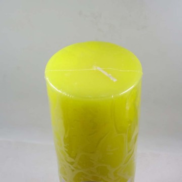 Unscented votive candles yellow pillar candles