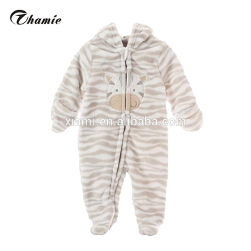 hottest velvet custom brown stripe funny pattern infant sleep baby boutique clothing