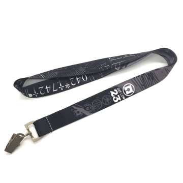 Wholesale Black Heat Sublimation Lanyards