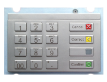 Encrypted Metal Pinpad for Vending kiosk