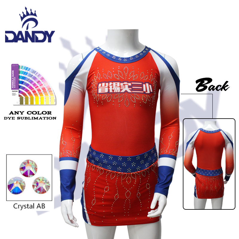 Aangepaste hoogwaardige goedkope meisjes sexy cheer competities uniformen