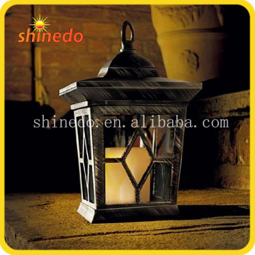 solar powered candle lantern light