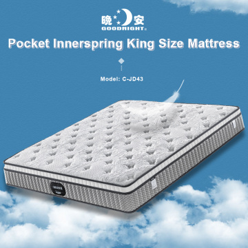 Mattress pocket spring king size hotel bed mattresses