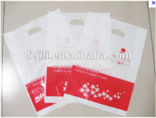 Plastic Die Cut Shopping Carrier Bags with Patch Handle