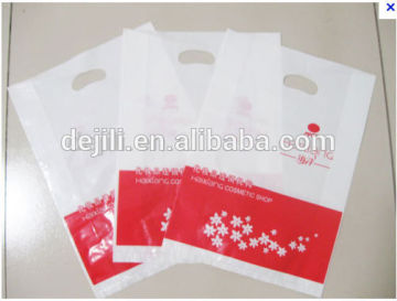 Plastic Die Cut Shopping Carrier Bags with Patch Handle