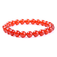 Healing gemstone red agate stone bead bracelet