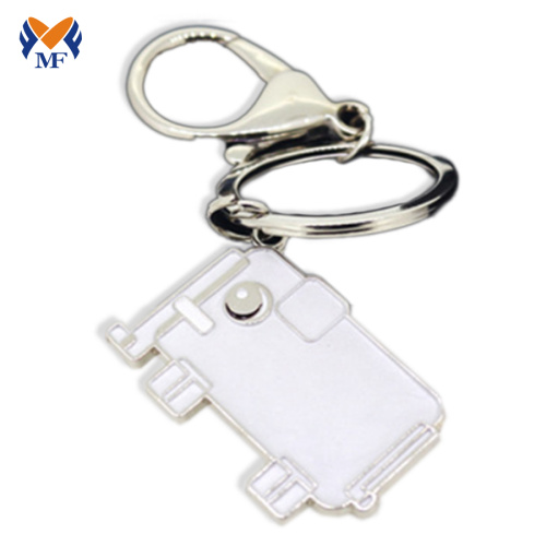 Metal elephant key ring keychain